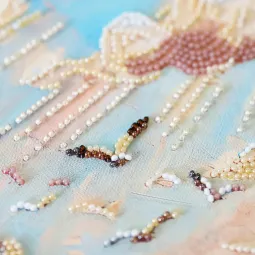 Main Bead Embroidery Kit "Lighthouse Above the Waves" 20 х 36 cm AAB-989