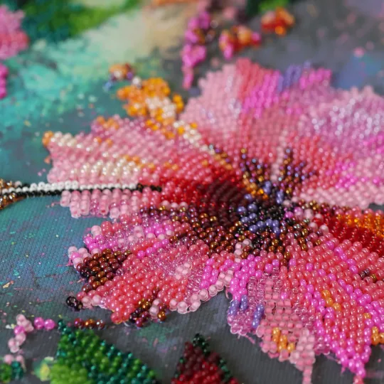Kit principal de broderie de perles "Invité Tropical" 22 х 32 cm AAB-987