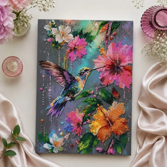 Kit principal de broderie de perles "Invité Tropical" 22 х 32 cm AAB-987