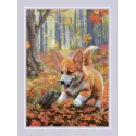 Kreuzstich-Set. "Treffen im Wald" 21x30 cm SR2303