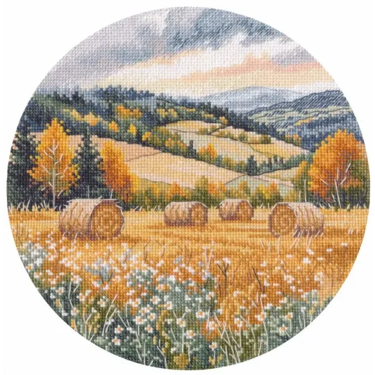 Kit point de croix "Écho de l'été passé" 20×20 cm S1722