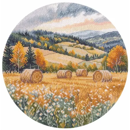Kit point de croix "Écho de l'été passé" 20×20 cm S1722