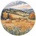 Kit point de croix "Écho de l'été passé" 20×20 cm S1722