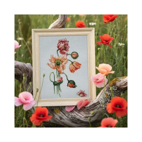 Набор для вышивания крестиком "Мак" 13 x 19 cm CDABC8111