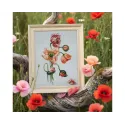 Zählstickset "Mohn" 13 x 19 cm CDABC8111