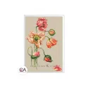 Zählstickset "Mohn" 13 x 19 cm CDABC8111
