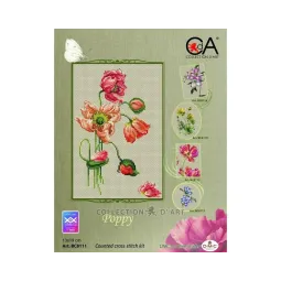 Набор для вышивания крестиком "Мак" 13 x 19 cm CDABC8111