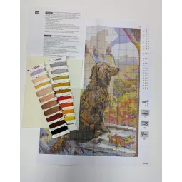 Набор для вышивания крестиком "Пойдем гулять!" 18x24 SR2256