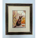 Kit de point de croix "Allons nous promener !" 18x24 SR2256