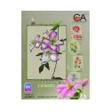 Gezählter Kreuzstich-Kit "Clematis" 14,5 x 21 cm CDABC8114
