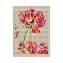 Gezählter Kreuzstich-Set "Tulpe" 13 x 18,5 cm CDABC8113