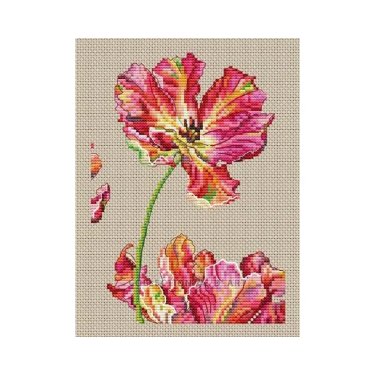 Gezählter Kreuzstich-Set "Tulpe" 13 x 18,5 cm CDABC8113