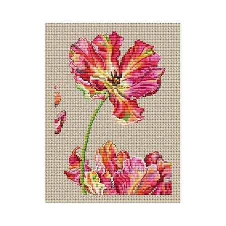 Gezählter Kreuzstich-Set "Tulpe" 13 x 18,5 cm CDABC8113