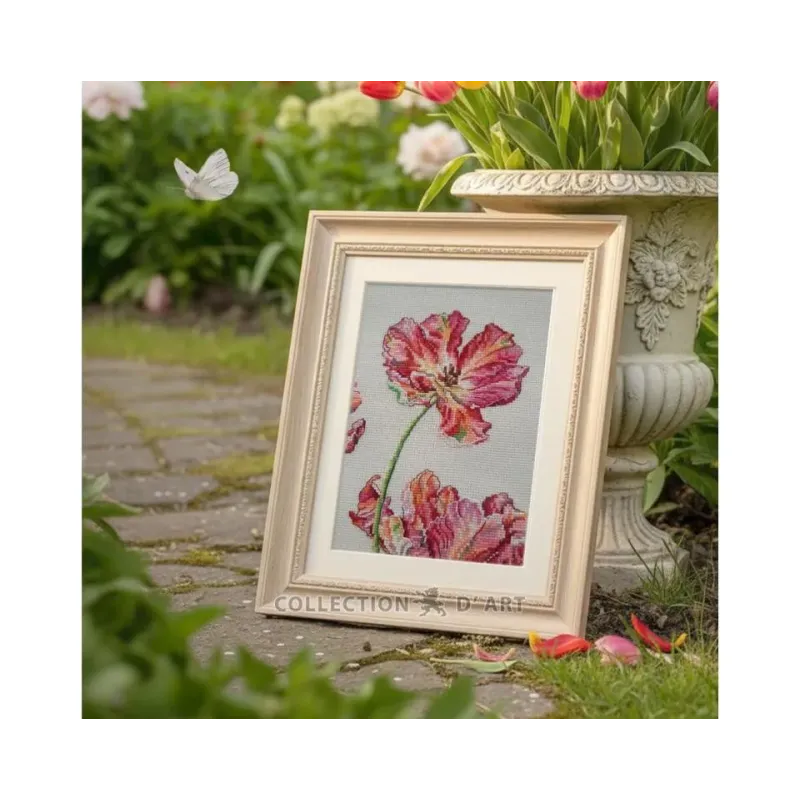 Gezählter Kreuzstich-Set "Tulpe" 13 x 18,5 cm CDABC8113