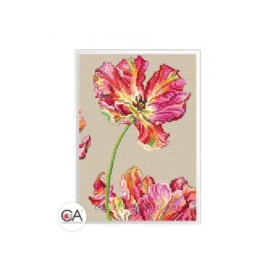 Gezählter Kreuzstich-Set "Tulpe" 13 x 18,5 cm CDABC8113