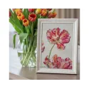 Kit de point de croix compté "Tulipe" 13 x 18,5 cm CDABC8113