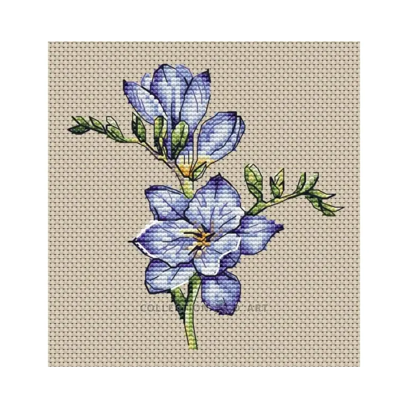 Skaičiuojamų kryželių rinkinys "Frezija" 12 x 12 cm CDABC8112