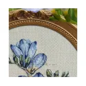 Kit de point de croix compté "Freesia" 12 x 12 cm CDABC8112