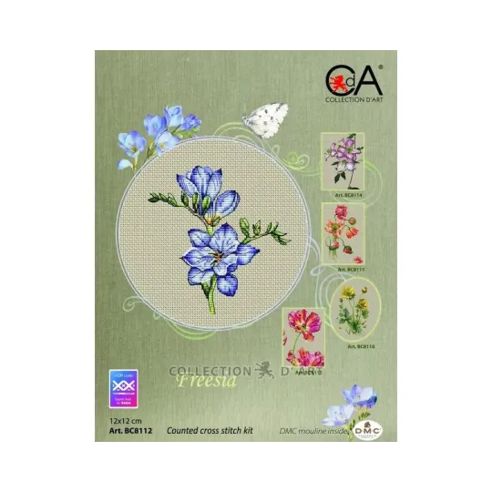 Zählstickerei-Set "Freesie" 12 x 12 cm CDABC8112