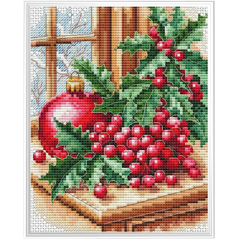 Siuvinėjimo kryželiu rinkinys "Linksmas Kalėdas!" 13x16 CDABC8146