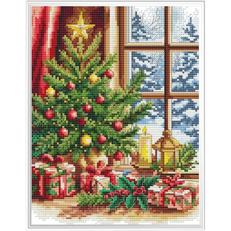 Zählmuster-Stickpackung "Weihnachtsbaum" 17x22 CDABC8142