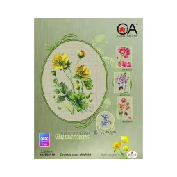 Zählstickpackung "Butterblumen" 13.5 x 20 cm CDABC8110