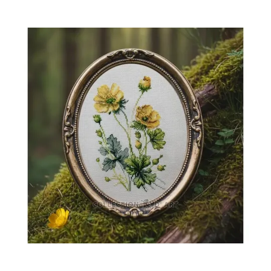 Zählstickpackung "Butterblumen" 13.5 x 20 cm CDABC8110