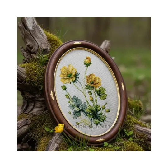 Набор для вышивания крестом "Лютики" 13.5 x 20 cm CDABC8110