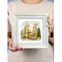 Cross stitch kit "In the pine forest" 15x16 cm SNV-954