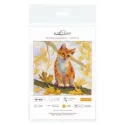 Kit point de croix "Chat roux" 19x19 cm SNV-908