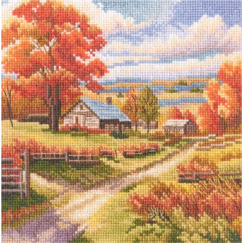 Ristinių siuvinėjimo rinkiniai "Saulės spalva" 15,5x15,5 cm RTOM1028