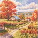 Ristinių siuvinėjimo rinkiniai "Saulės spalva" 15,5x15,5 cm RTOM1028