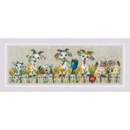 Kreuzstich-Set "Dorf-Chat" 24x8 cm SR2352