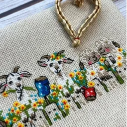 Kreuzstich-Set "Dorf-Chat" 24x8 cm SR2352