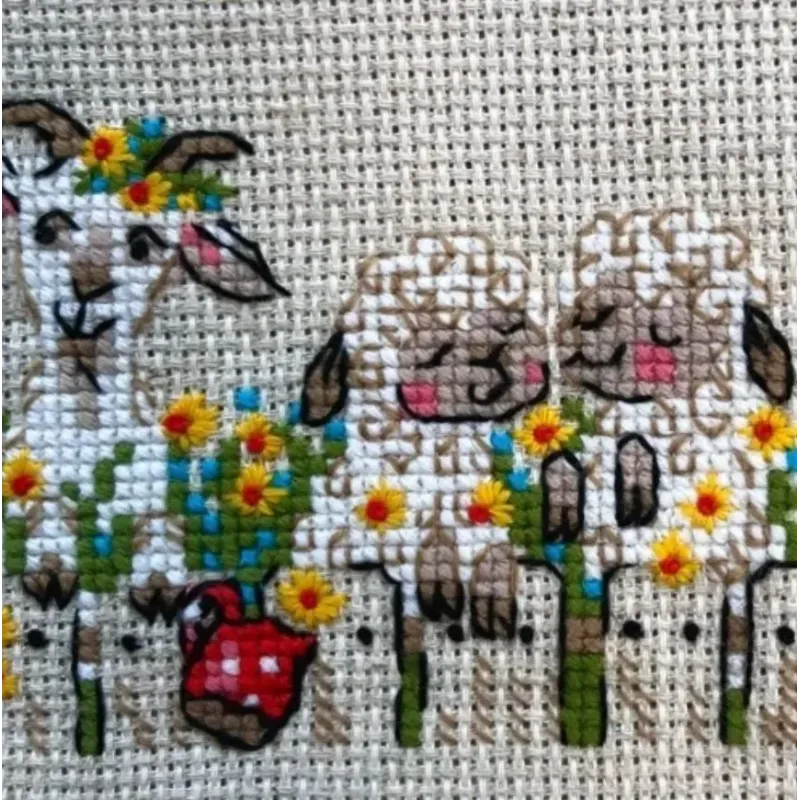 Kreuzstich-Set "Dorf-Chat" 24x8 cm SR2352