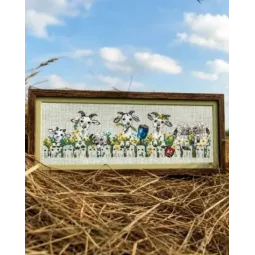 Kreuzstich-Set "Dorf-Chat" 24x8 cm SR2352