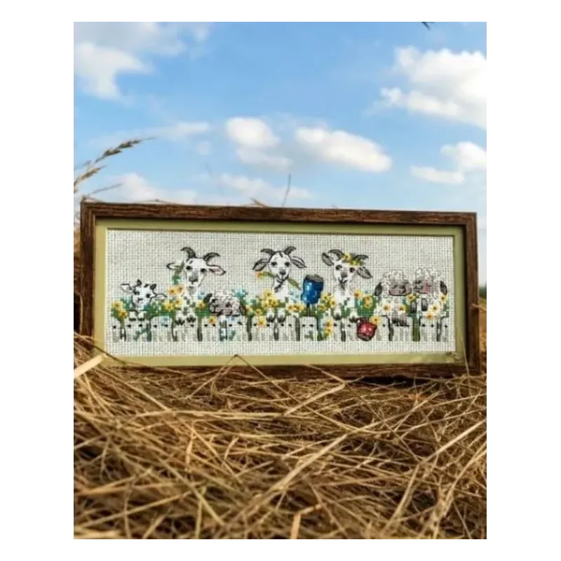 Kreuzstich-Set "Dorf-Chat" 24x8 cm SR2352