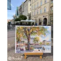 Siuvinėjimo kryželiu rinkinys "Rytinės šviesos gaudymas" 29x39 cm SK269