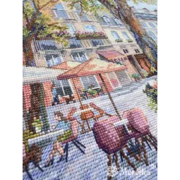 Siuvinėjimo kryželiu rinkinys "Rytinės šviesos gaudymas" 29x39 cm SK269