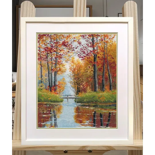 Kryželiu siuvinėjimo rinkinys "Atėjo ruduo" S1642