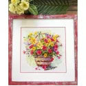 Kreuzstich-Set "Blühender Sommer" 25x25 cm SR2366