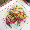 Kreuzstich-Set "Blühender Sommer" 25x25 cm SR2366