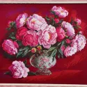 Siuvinėjimo kryželiu rinkinys "Prabangūs Bijūnai" 50x40 cm SR2345