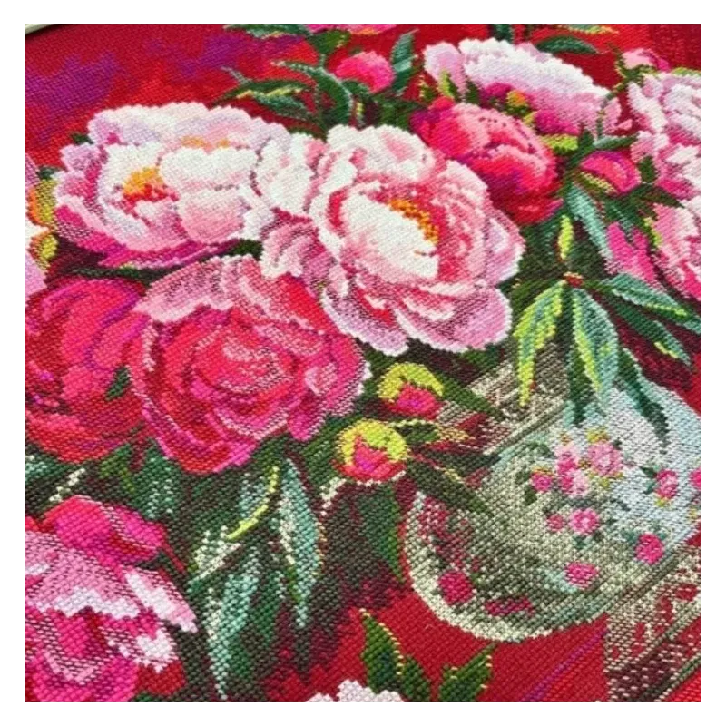 Siuvinėjimo kryželiu rinkinys "Prabangūs Bijūnai" 50x40 cm SR2345