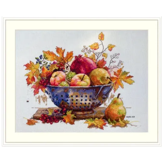 Kreuzstich-Set "September Tau" 28x33 SK253