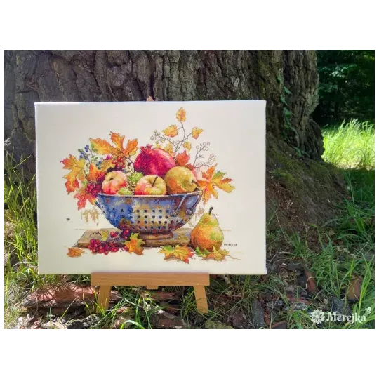Kreuzstich-Set "September Tau" 28x33 SK253