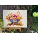 Kreuzstich-Set "September Tau" 28x33 SK253
