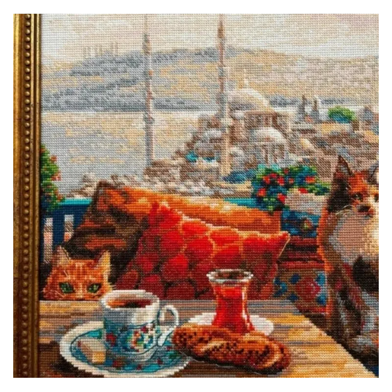 Kreuzstich-Set "Istanbuler Katzen" 40x30 cm SR2342