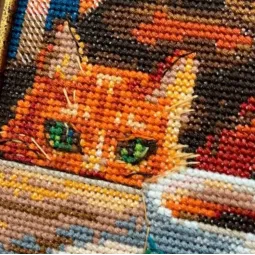 Kit point de croix "Chats d'Istanbul" 40x30 cm SR2342