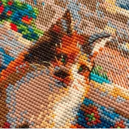 Kit point de croix "Chats d'Istanbul" 40x30 cm SR2342